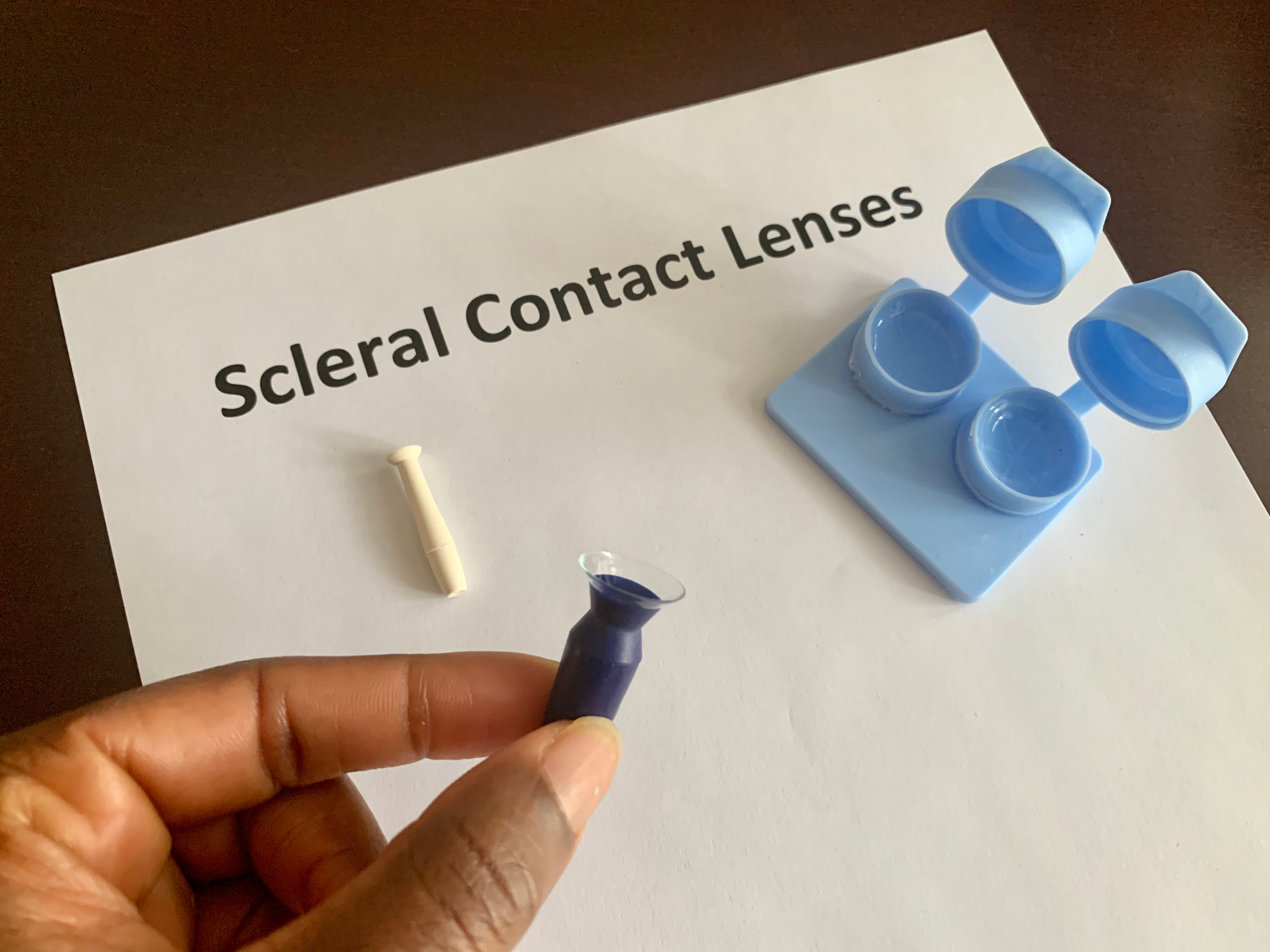 Scleral contact lenses, example of scleral contact lens