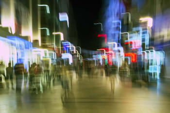 Damaged vision caused by excess alcohol consumption.