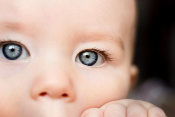 A baby's eyes.