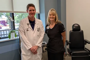 Dr. Stephen Clyne and his CA offering septoplasty for a deviated septum