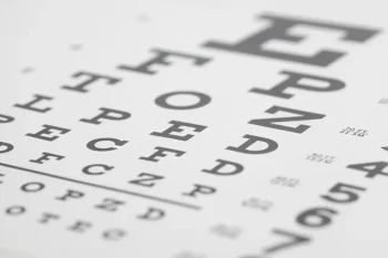 Eye Chart which can be used in determining the numbers for your eye exam