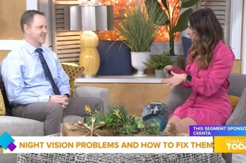 Dr. Joshua Rheinbolt on WCNC's Charlotte Today discussing night vision