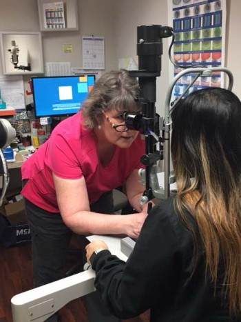 Contact Lens Technician Lois Mucci