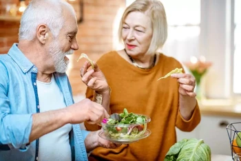 Elderly people eating and not wondering "Can you lose your sense of smell"