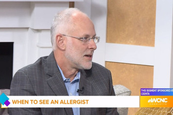 Roy Lewis, MD on WCNC's Charlotte Today discussing fall allergies