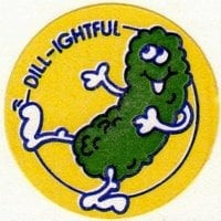 A scratch n sniff sticker