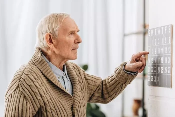 A senior citizen considers delaying his cataract surgery