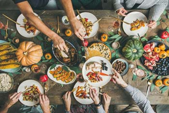Thanksgiving food that can be smelled without nasal obstruction
