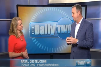 Dr. Christopher Tebbit on WSOC's Daily Two discussing how to get rid of a stuffy nose