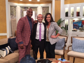 Dr. Vaziri and the Charlotte Today hosts.