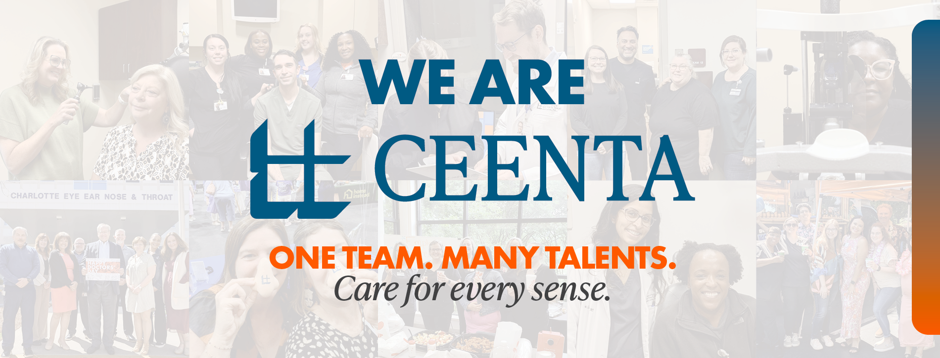 We Are CEENTA: One Team. Many Talents. Care for every sense