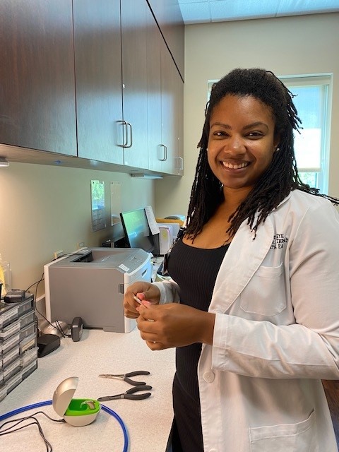 Ashley Cheese, AuD, provides services as a doctor of audiology