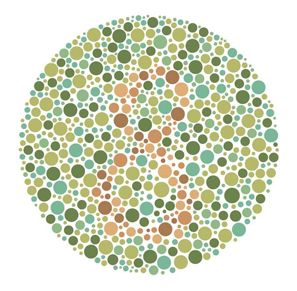 A color blindness test