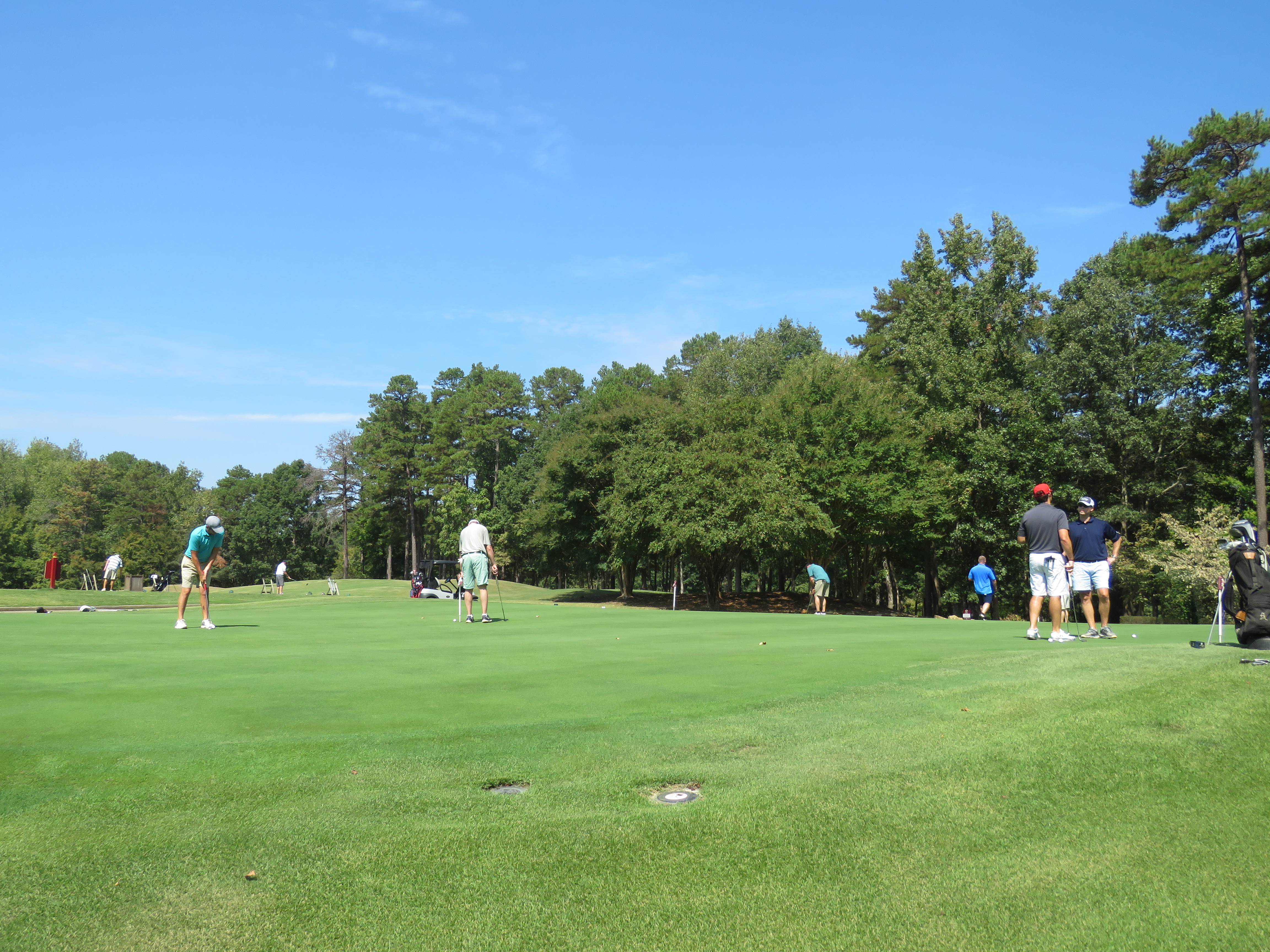 Players at the golf tournament